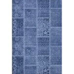 Addison Mayfield Blue AMF635 - 8ft. Round Rug
