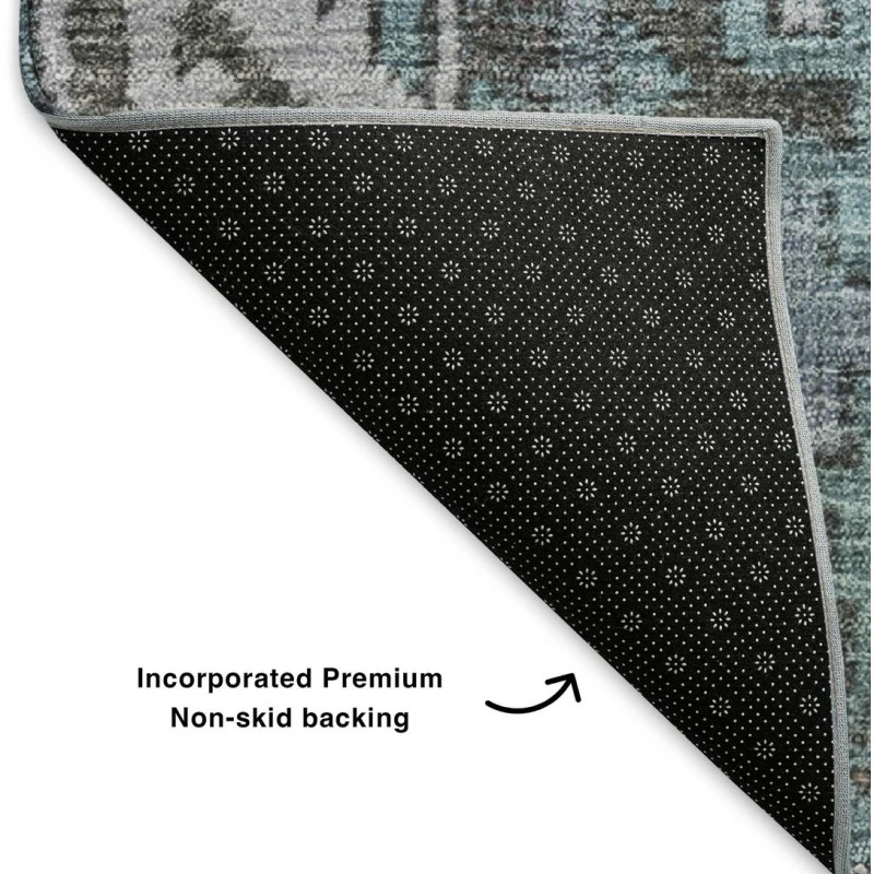 Addison Mayfield Teal AMF635 - 8ft. Round Rug