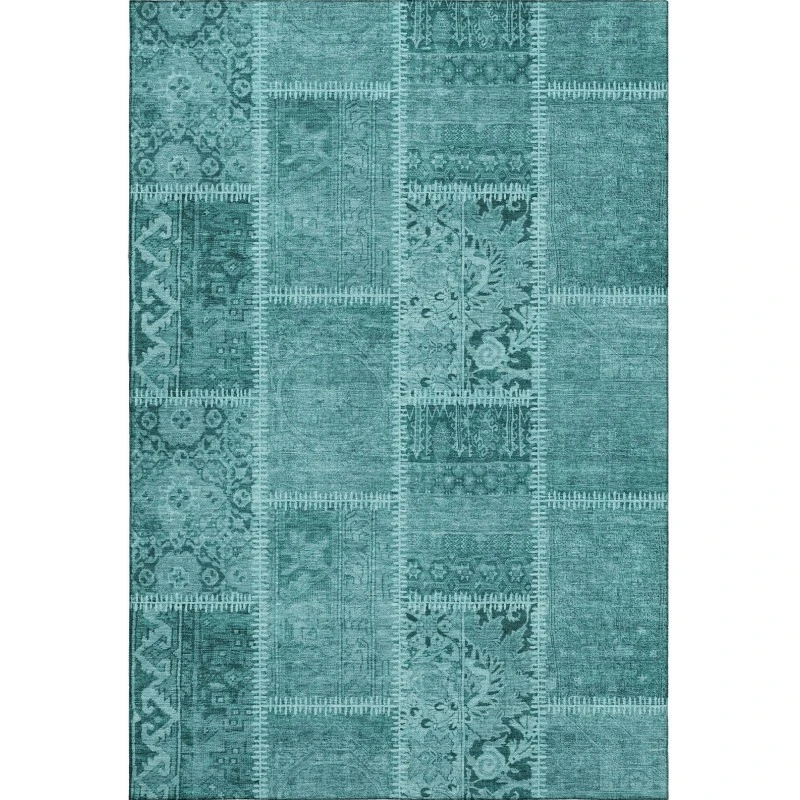 Addison Mayfield Teal AMF635 8ft. x 10ft. Rect. Rug