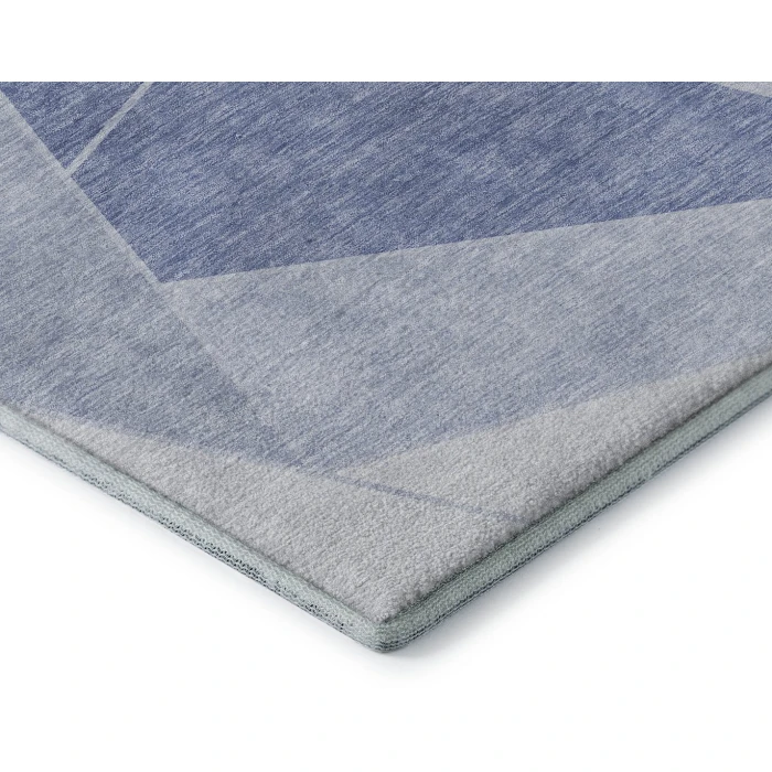 Addison Mayfield Blue AMF636 - 8ft. Round Rug