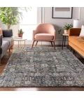 Addison Mayfield Gray AMF637 - 8ft. Round Rug