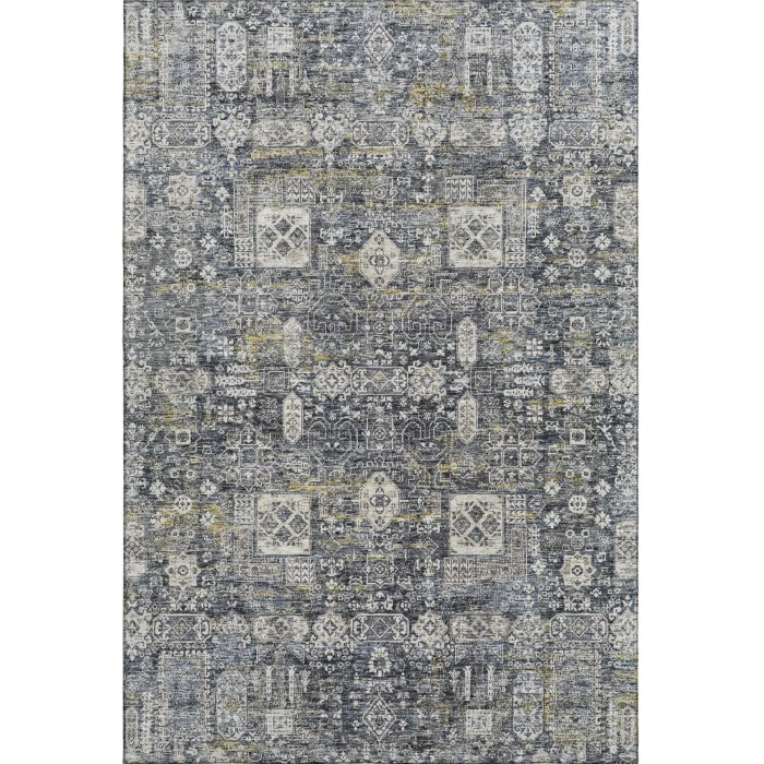 Addison Mayfield Gray AMF637 - 8ft. Round Rug