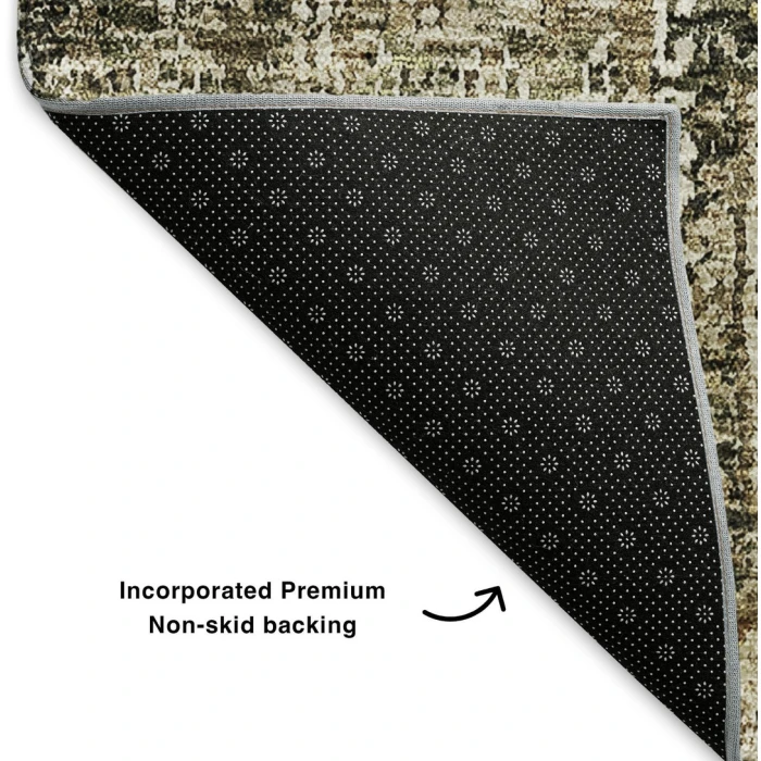 Addison Mayfield Brown AMF637 - 8ft. Round Rug
