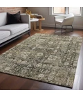Addison Mayfield Brown AMF637 - 8ft. Round Rug