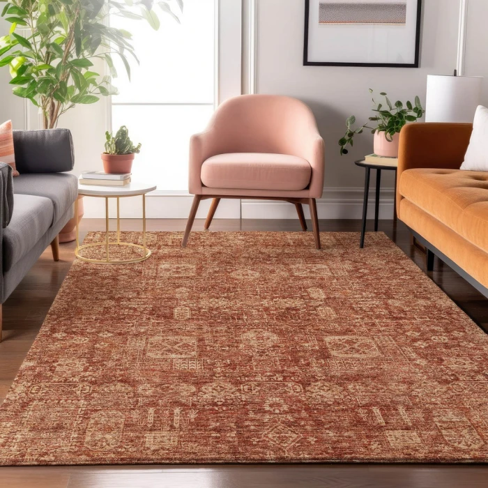 Addison Mayfield Orange AMF637 5ft. x 7ft. 6in. Rect. Rug