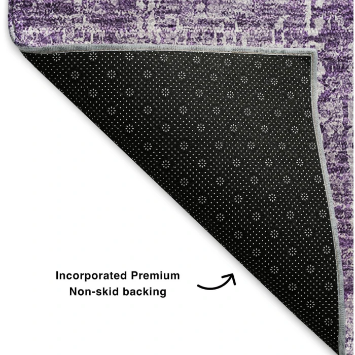 Addison Mayfield Purple AMF637 - 8ft. Round Rug