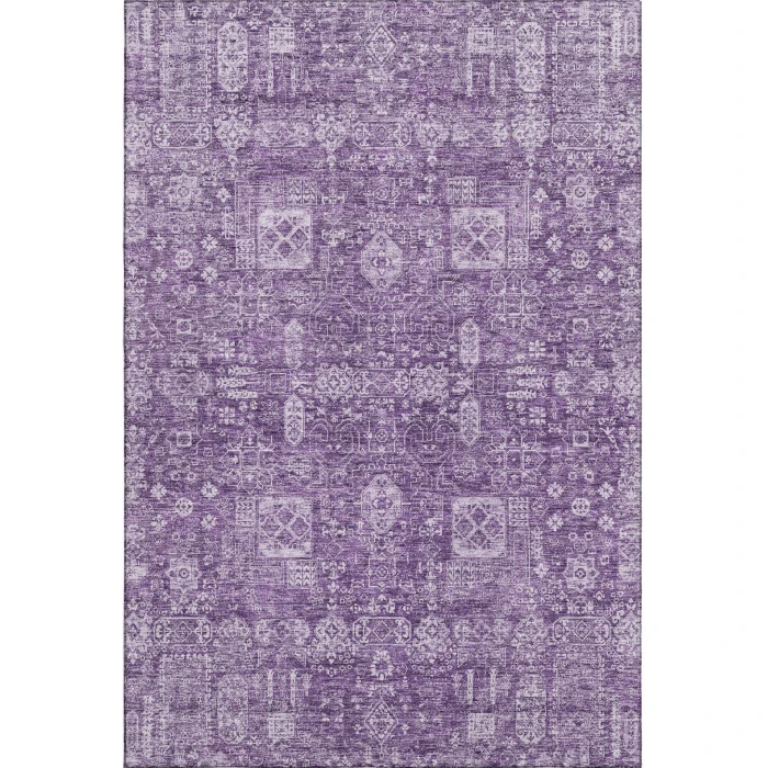 Addison Mayfield Purple AMF637 - 8ft. Round Rug