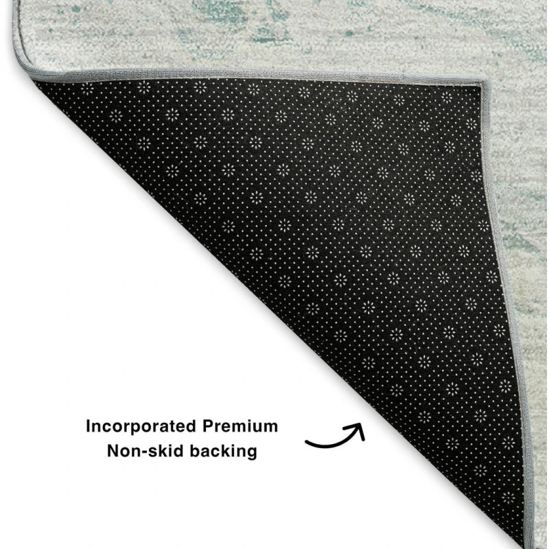 Addison Mayfield Teal AMF640 - 8ft. Round Rug
