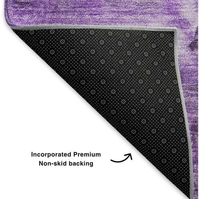 Addison Mayfield Purple AMF641 - 8ft. Round Rug