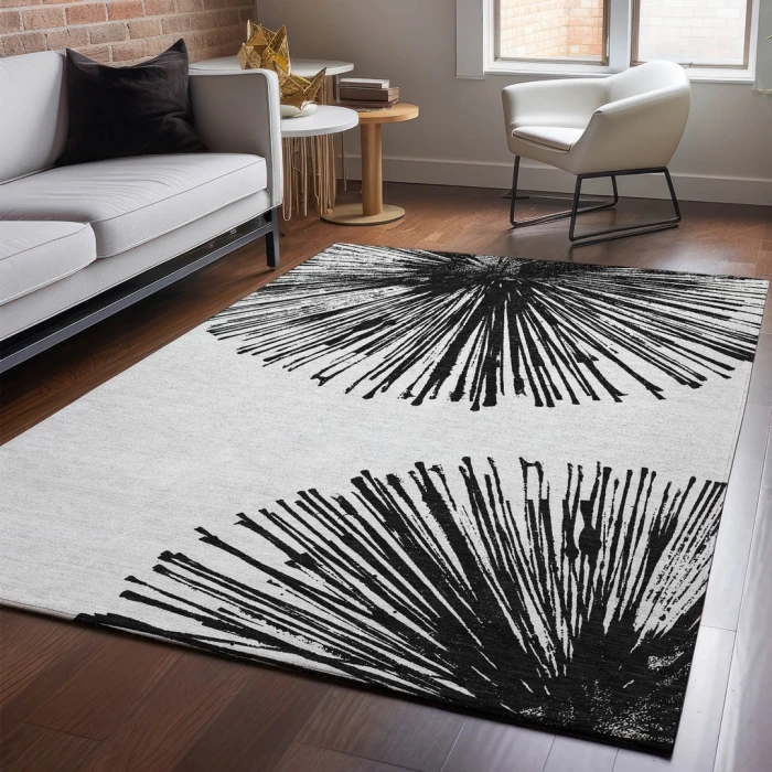 Addison Mayfield Black AMF642 2ft. 3in. x 7ft. 6in. Rect. Rug