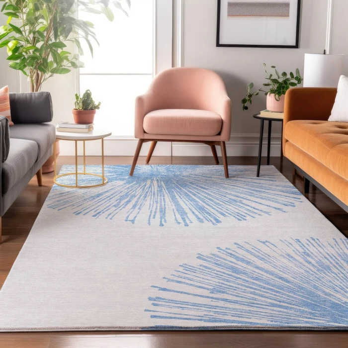 Addison Mayfield Blue AMF642 5ft. x 7ft. 6in. Rect. Rug