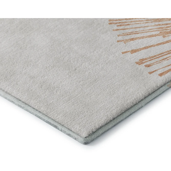 Addison Mayfield Orange AMF642 - 8ft. Round Rug