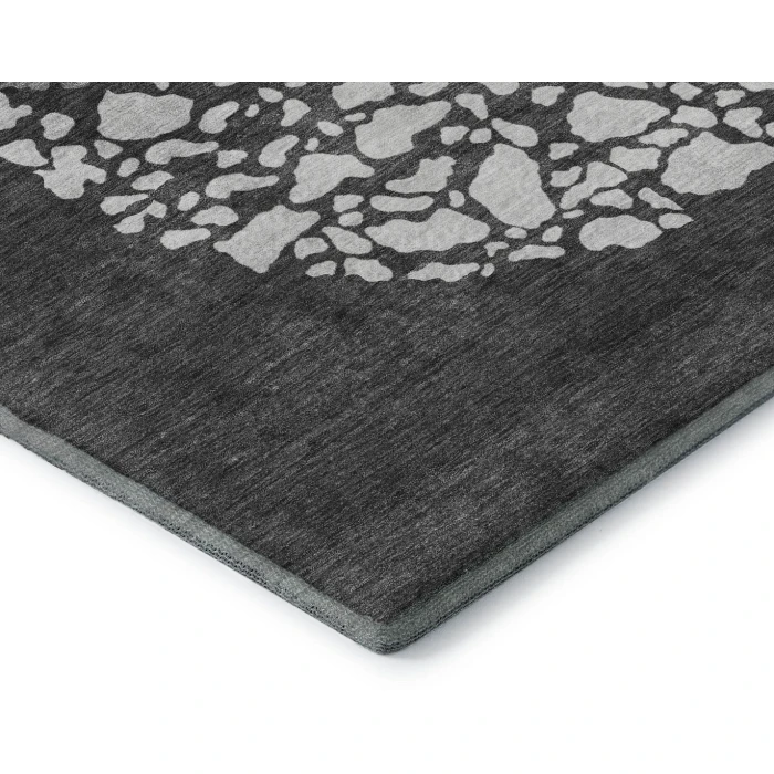 Addison Mayfield Gray AMF643 - 8ft. Round Rug