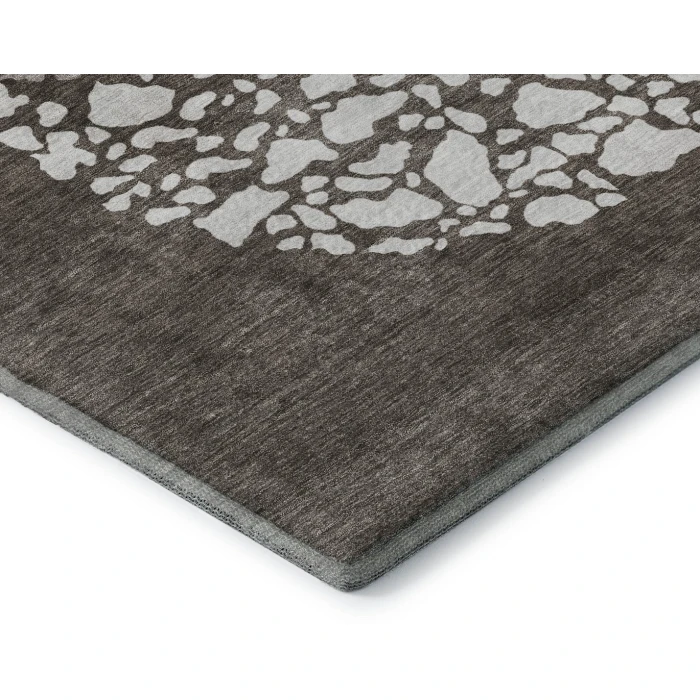Addison Mayfield Brown AMF643 - 8ft. Round Rug