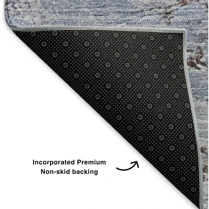 Addison Mayfield Blue AMF646 - 8ft. Round Rug