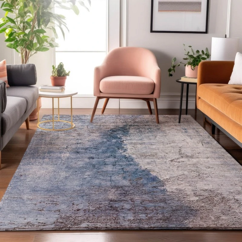 Addison Mayfield Blue AMF646 - 8ft. Round Rug