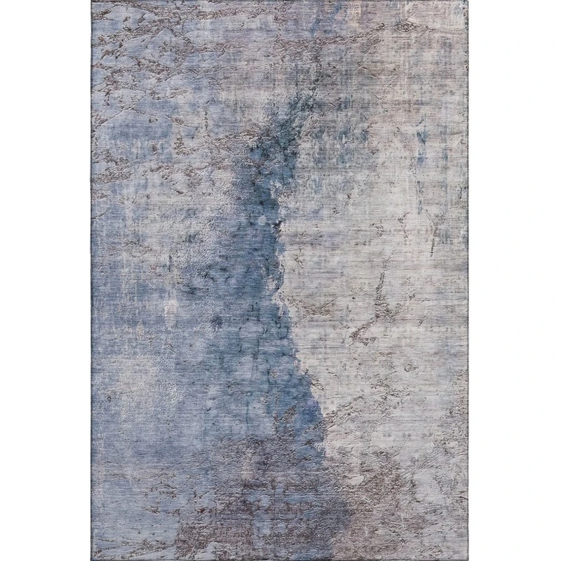 Addison Mayfield Blue AMF646 - 8ft. Round Rug