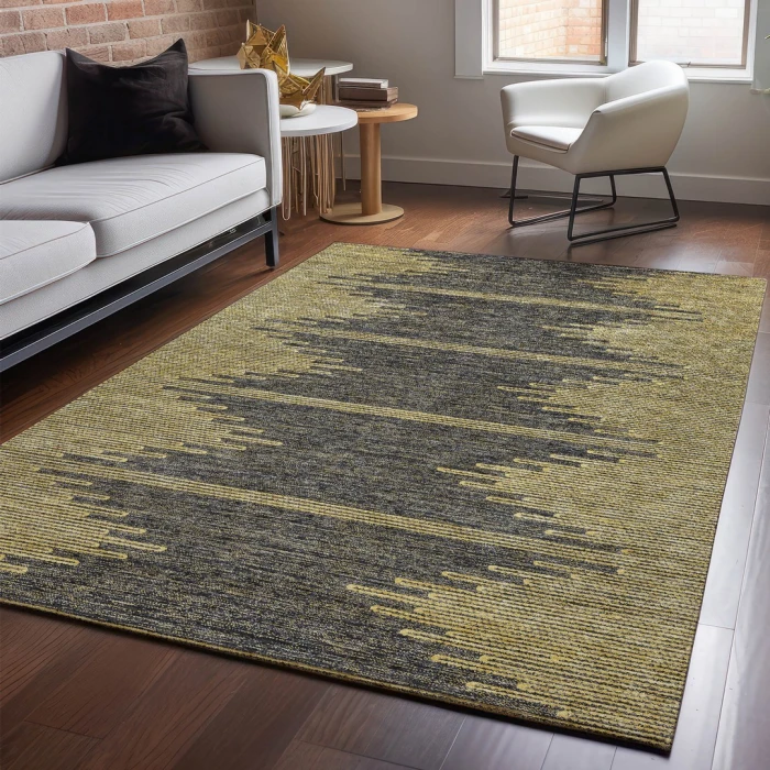 Addison Mayfield Gray AMF647 - 8ft. Round Rug