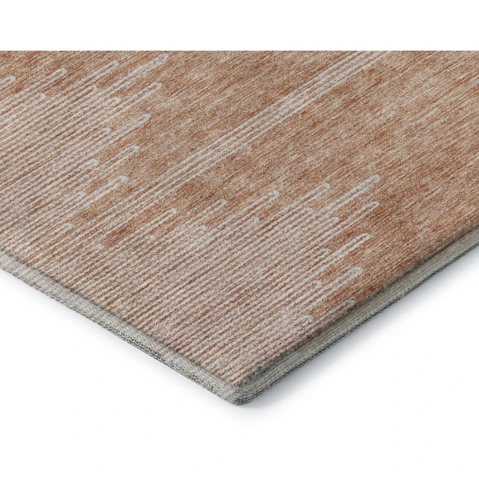 Addison Mayfield Orange AMF647 - 8ft. Round Rug