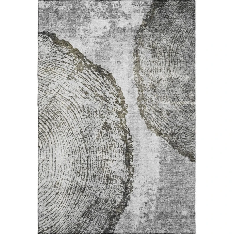 Addison Mayfield Gray AMF649 - 8ft. Round Rug