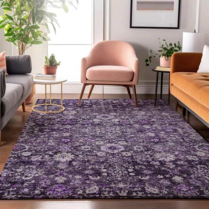 Addison Mayfield Purple AMF651 9ft. x 12ft. Rect. Rug