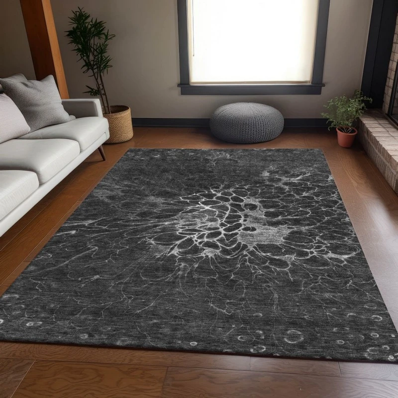 Addison Mayfield Gray AMF652 - 8ft. Round Rug