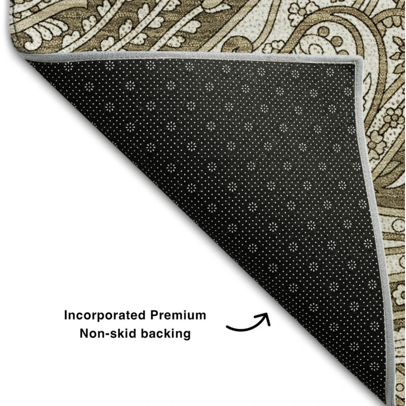 Addison Mayfield Brown AMF654 - 8ft. Round Rug