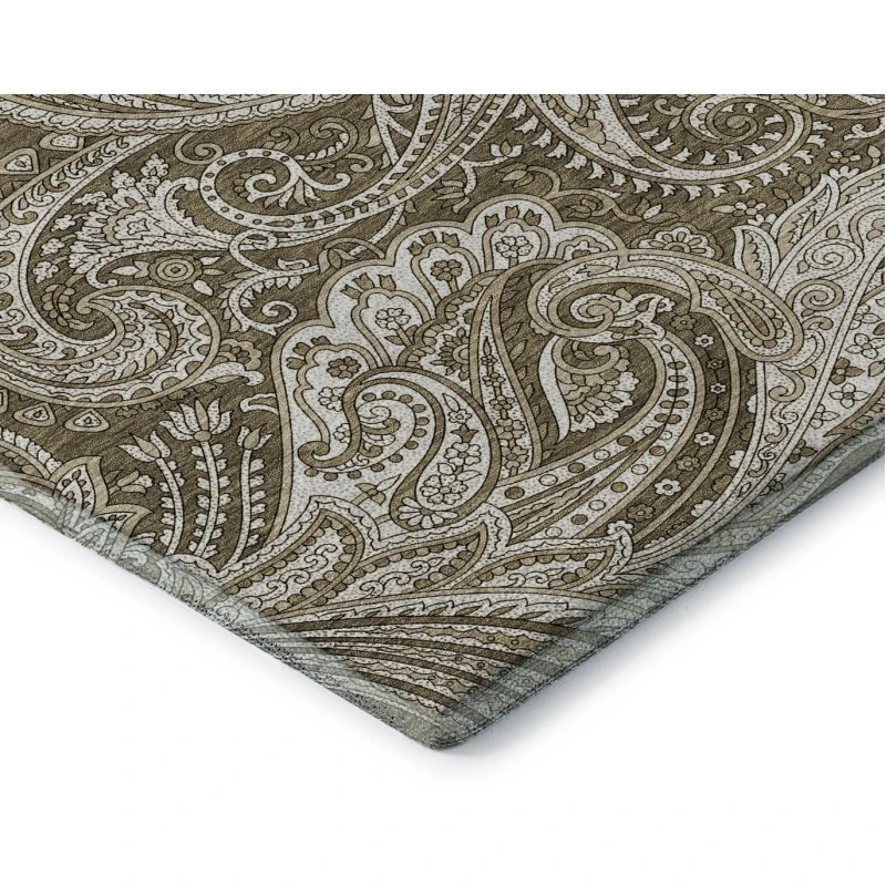 Addison Mayfield Brown AMF654 - 8ft. Round Rug