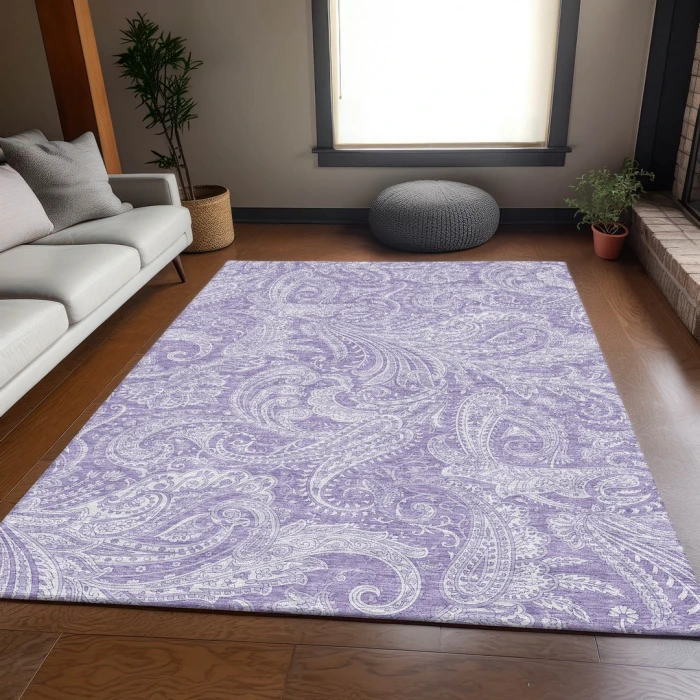 Addison Mayfield Purple AMF654 9ft. x 12ft. Rect. Rug