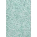 Addison Mayfield Teal AMF654 - 8ft. Round Rug