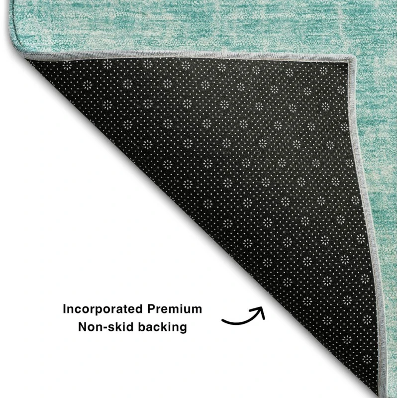 Addison Mayfield Teal AMF656 - 8ft. Round Rug