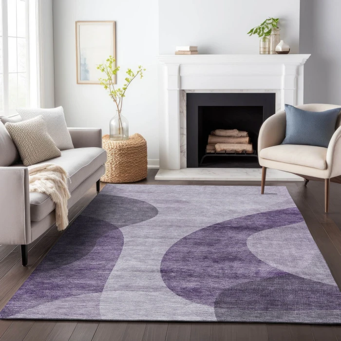 Addison Mayfield Purple AMF657 9ft. x 12ft. Rect. Rug