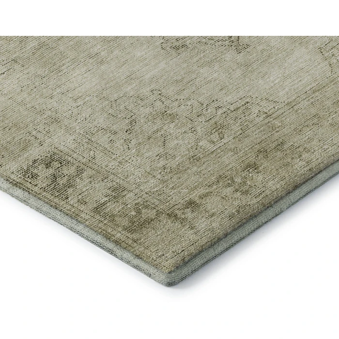 Addison Mayfield Brown AMF658 - 8ft. Round Rug