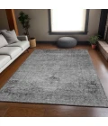 Addison Mayfield Gray AMF658 - 8ft. Round Rug