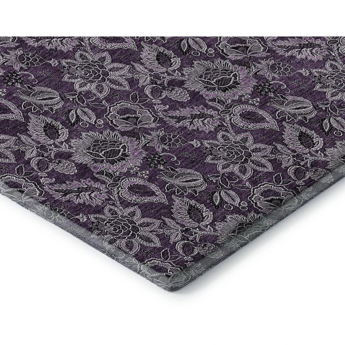 Addison Mayfield Purple AMF661 - 8ft. Round Rug