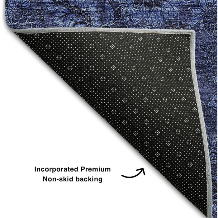Addison Mayfield Blue AMF661 - 8ft. Round Rug