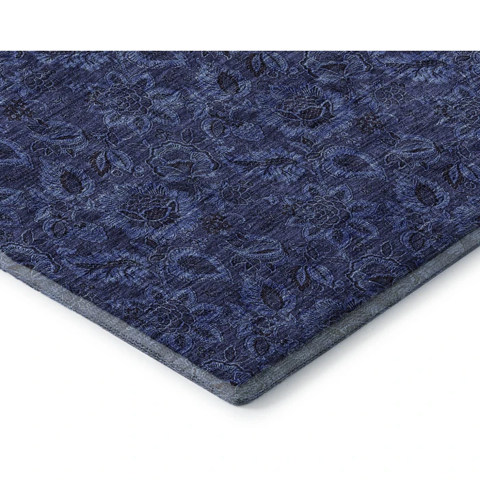 Addison Mayfield Blue AMF661 - 8ft. Round Rug