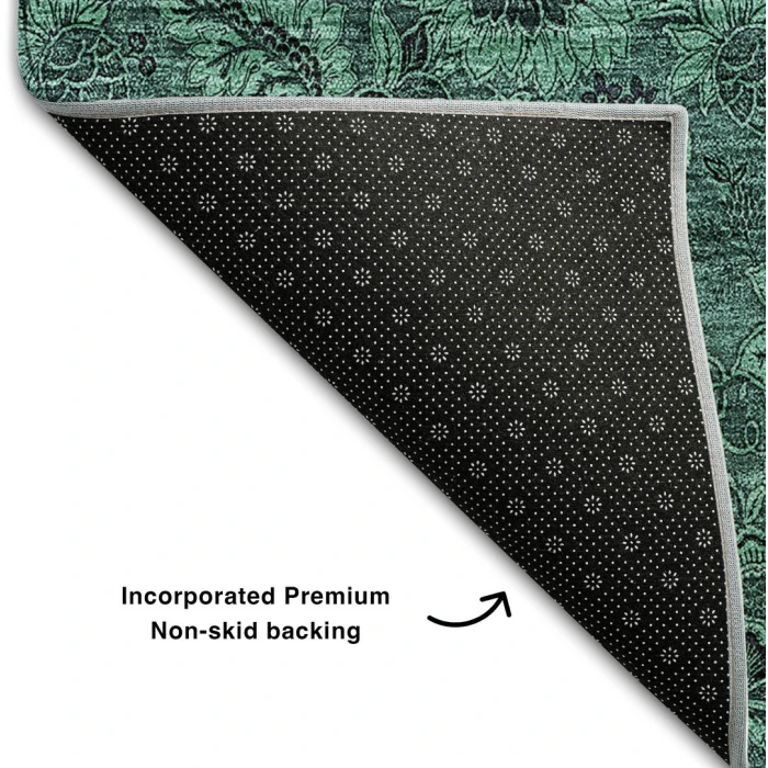Addison Mayfield Teal AMF661 - 8ft. Round Rug
