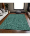 Addison Mayfield Teal AMF661 - 8ft. Round Rug