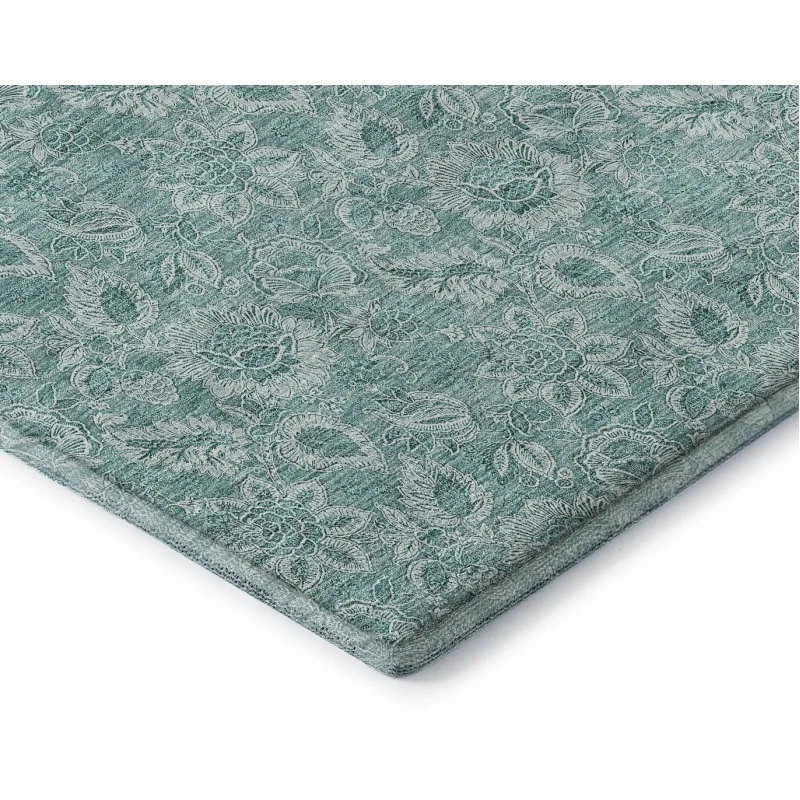 Addison Mayfield Teal AMF662 - 8ft. Round Rug
