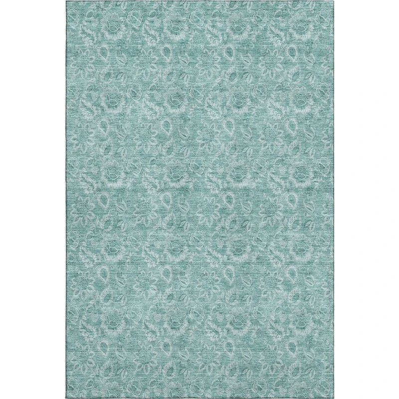 Addison Mayfield Teal AMF662 - 8ft. Round Rug