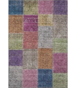 Addison Mayfield Orange AMF663 - 8ft. Round Rug