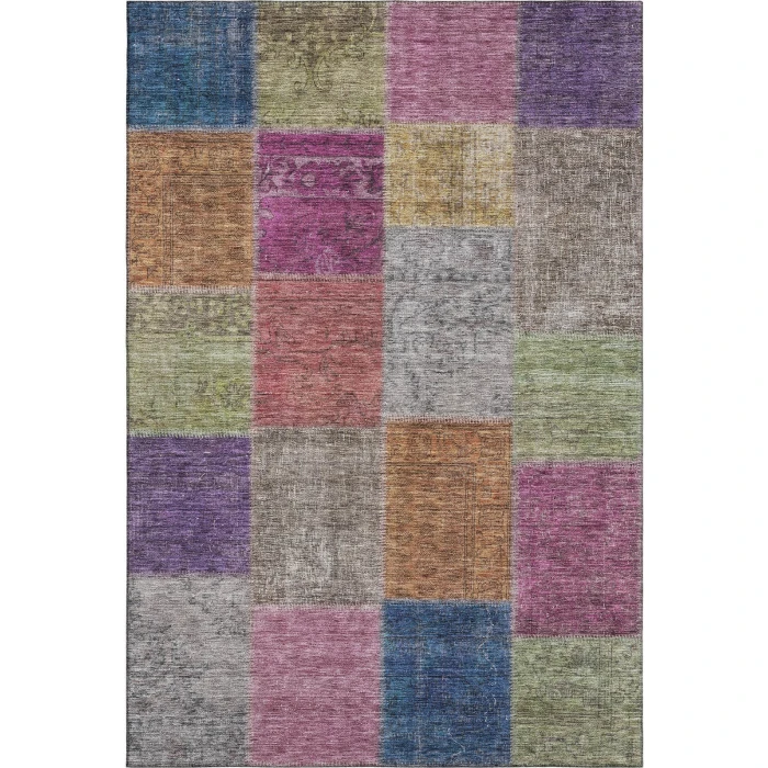 Addison Mayfield Orange AMF663 - 8ft. Round Rug