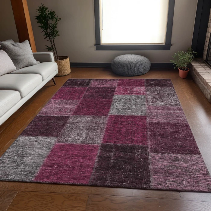 Addison Mayfield Red AMF663 - 8ft. Round Rug