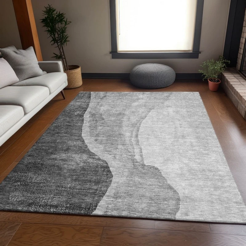Addison Mayfield Gray AMF667 - 8ft. Round Rug