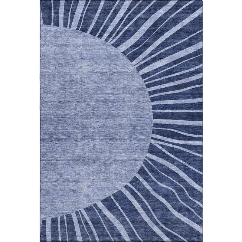 Addison Mayfield Blue AMF668 - 8ft. Round Rug