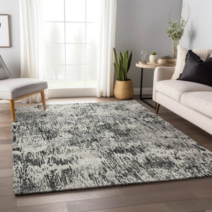Addison Mayfield Black AMF66 - 8ft. Round Rug