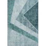 Addison Mayfield Teal AMF671 - 8ft. Round Rug