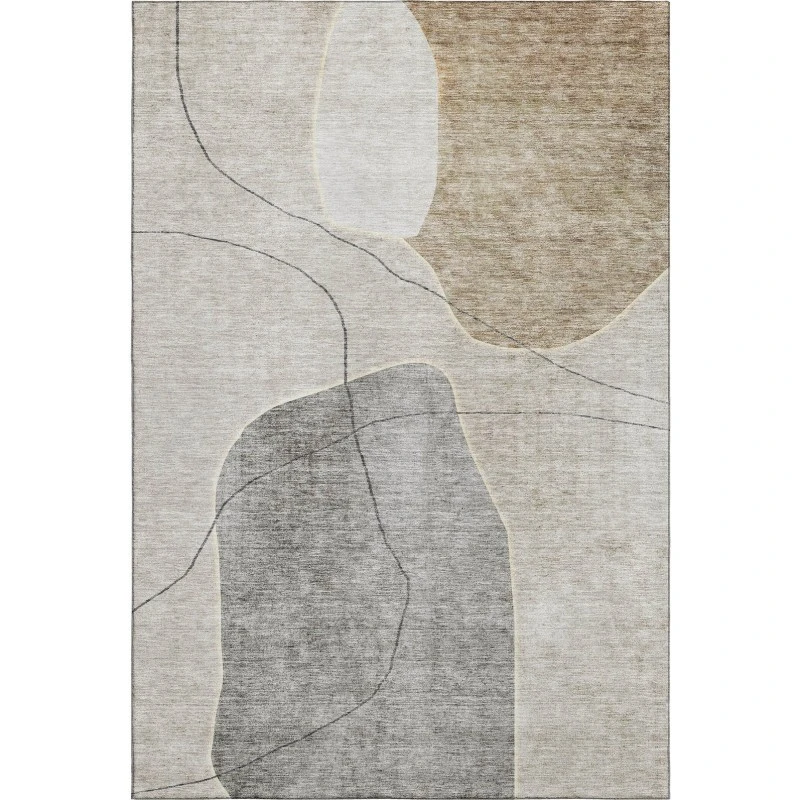 Addison Mayfield Brown AMF672 - 8ft. Round Rug