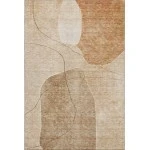 Addison Mayfield Orange AMF672 - 8ft. Round Rug
